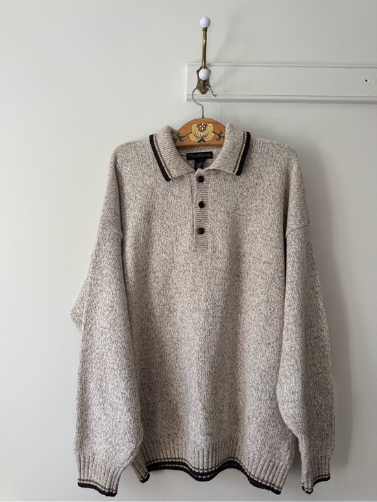 Windriver Other - Wool & Cotton Blend Oversized Knit Grandpa Sweater